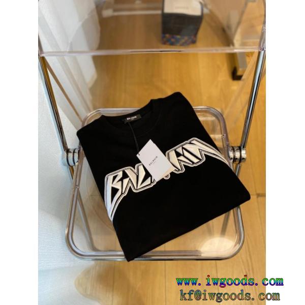 激安 通販 専門バルマン2023は継続系のトレンド人気の高い半袖tシャツ