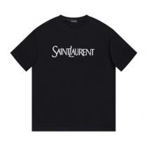 SAINT LAURENTプリント半袖Tシャツコスパ最強新作におすすめ全体的に調和の...