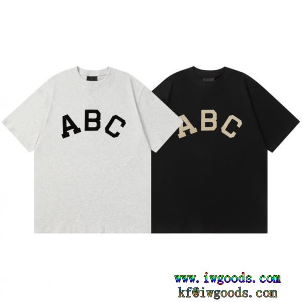 最新先取りおしゃれなロゴ入り期間限定VIPセール半袖Tシャツ2024ss FOG Fear of God ABCコピー ブランド 通販