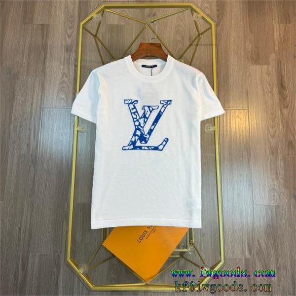 新作　VIPSALE2024トレンドファッション新作ブランド 通販 激安半袖【ユニセックス】ルイヴィトンLOUIS VUITTON