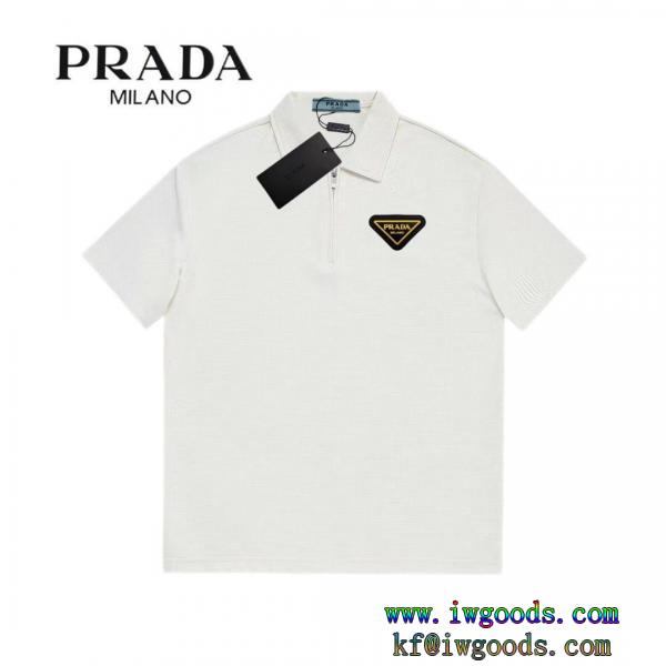 プラダPRADA今年らしく魅力的アップオシャレ度アップポロシャツ/半袖ブランド 偽物