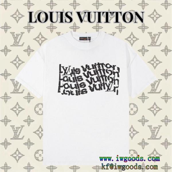 偽物 通販 2024夏に意外と人気な新作半袖Tシャツ【ユニセックス】ルイヴィトンLOUIS VUITTON