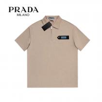 ポロシャツ/半袖著名人の着用VIP価格2024海外発 通販 ブランドプラダPRADA