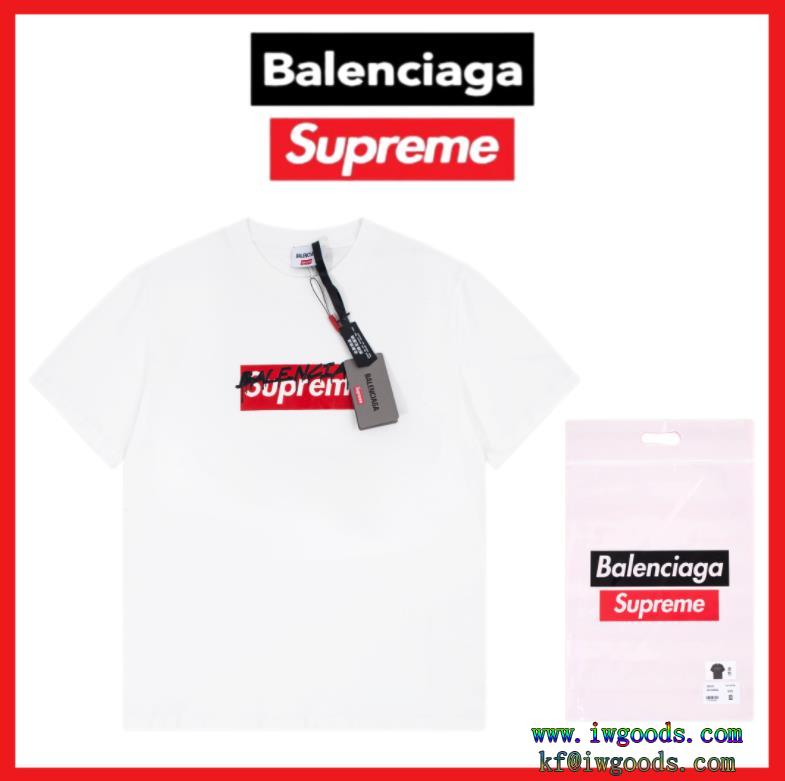 半袖tシャツシュプリーム必需品おしゃれ上級者を目指すブランド 偽物 Balenciaga×Supreme