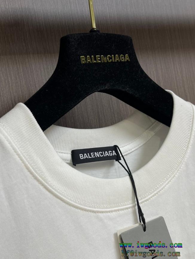 BalenciagaクルーネックTシャツ2024SS新作 カジュアルさ激安 ブランド