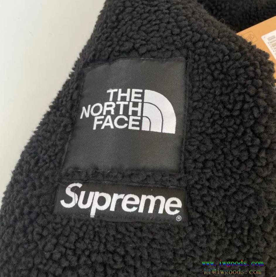最安挑戦シュプリームSUPREMEアウターブランド スーパー コピー，The north face&supreme連名ビッグS，ラムの綿毛のコート