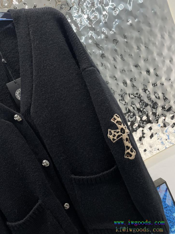 CHROME HEARTSカーディガン風合いが出るクロムハーツセーターブランド コピー 品セーターのコート