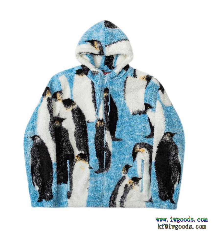 大特価完売必至シュプリームSUPREMEアウターブランド コピー 通販，Supreme 20 Fw Penguins Hooded Fleeceペンギンツイードコート