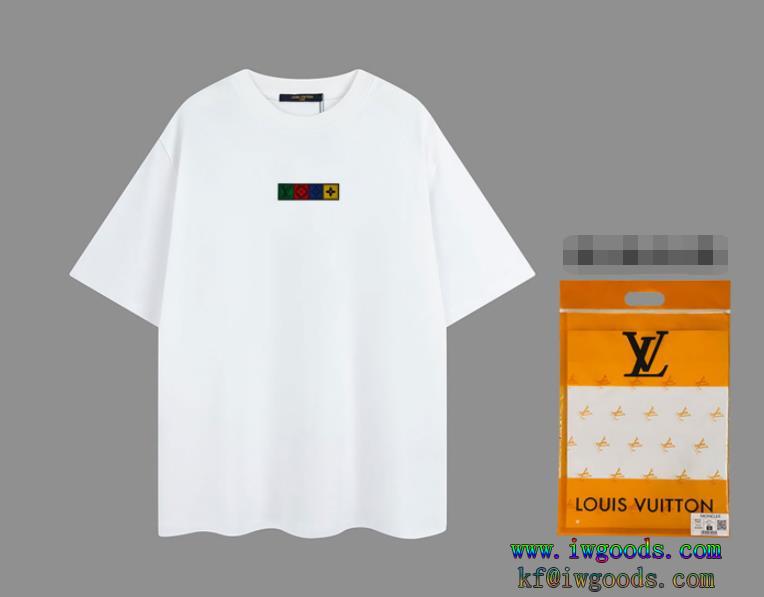 ユニセックス セールで格安シンプルなデザインルイヴィトン偽物 通販 半袖tシャツ