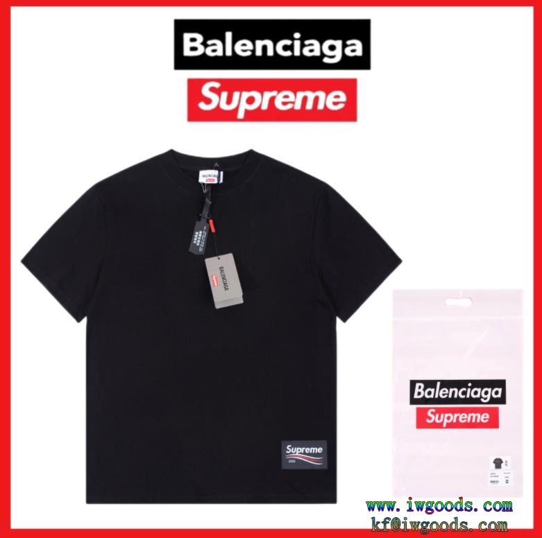 半袖tシャツSUPREMEコピー 通販シンプルなファッションの一枚快適な着心地 Balenciaga×Supreme