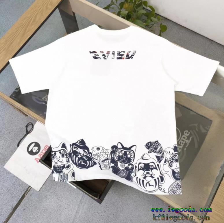 ペアルック★エヴィスクルーネック半袖Tシャツ海外大人気上品なカジュアルコーデにブランド コピー  