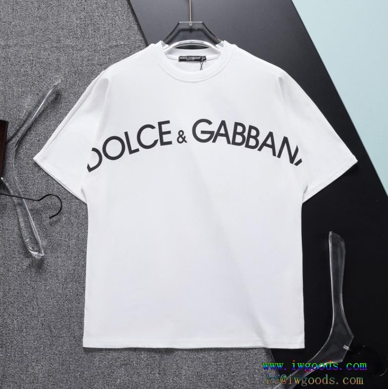 Dolce&Gabbana在庫あり即発夏の主役アイテムラウンドネック 半袖偽物 通販 