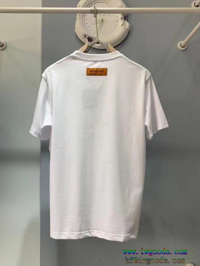 ラウンドネック半袖Tシャツ2023大人気完売必須ブランド 品 激安 通販ルイヴィトン