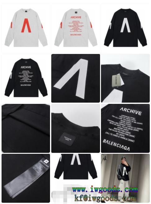 BALENCIAGA x Archiveブランド スーパー コピー 舗人気商品在庫手元にあり即発セール必需品丸首衛衣