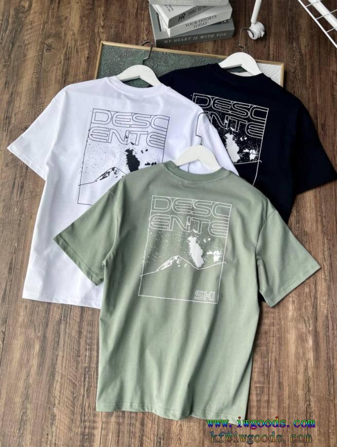 半袖Tシャツ完売前に2024に役立つカジュアルDESCENTE（デサント ）コピー ブランド 優良