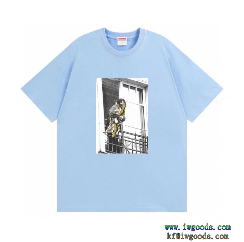 コピー 商品 ブランドSupreme Week 14 xANTIHERO Balcony Teeルーズフィット 半袖tシャツ完璧なシルエット夏の暑い日にも快適に