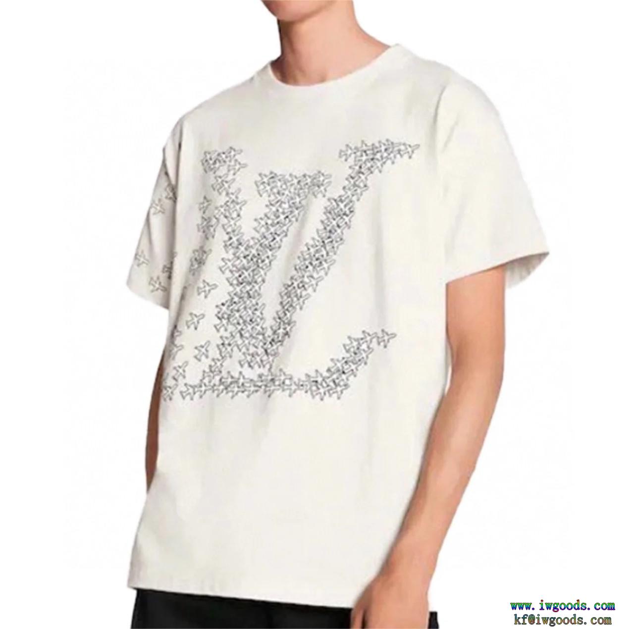 存在感は抜群累積売上額第1位獲得ブランド フェイク半袖Tシャツ【ユニセックス】ルイヴィトンLOUIS VUITTON