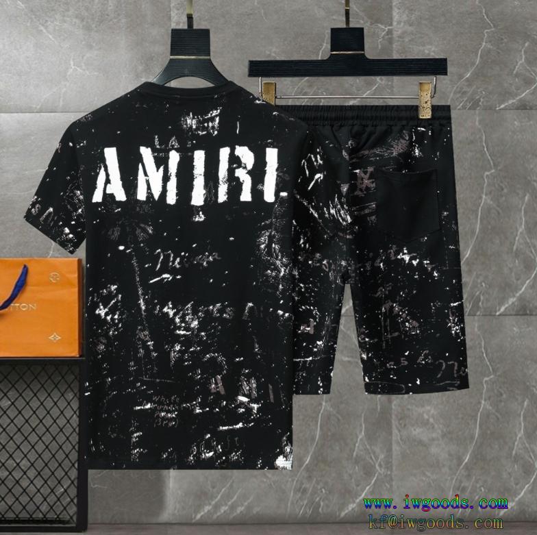 アミリ AMIRI半袖ハーフパンツ上下セットブランド スーパー コピー2024 新作セール中大注目