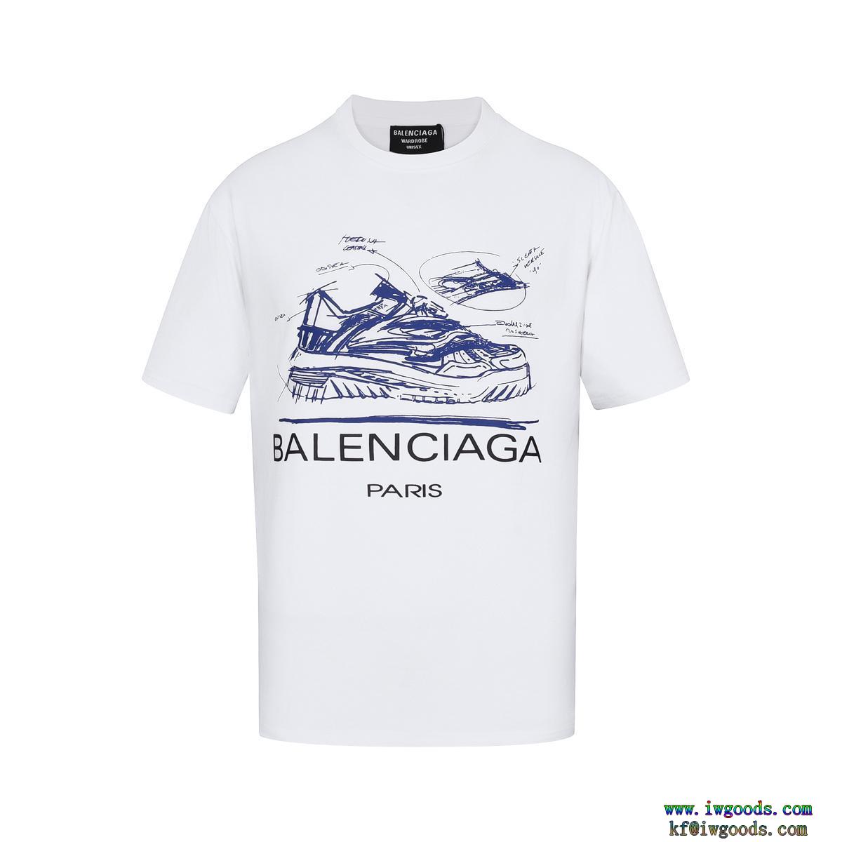 バレンシアガBALENCIAGA今や定番アイテム好評品魅力がたっぷり半袖tシャツブランド フェイク