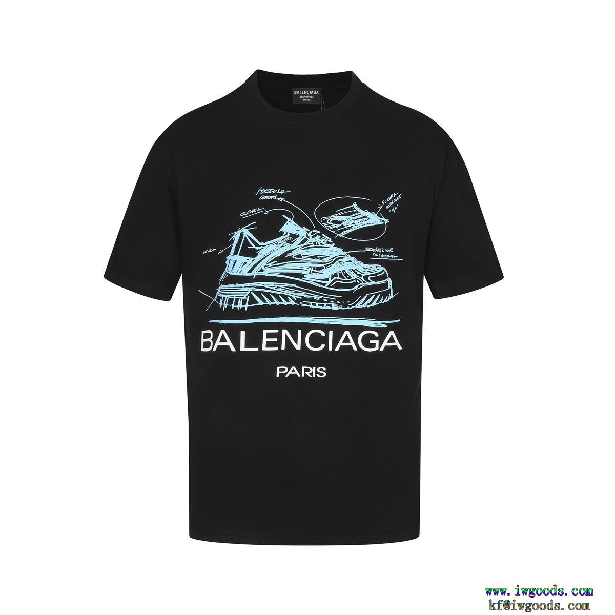 バレンシアガBALENCIAGA今や定番アイテム好評品魅力がたっぷり半袖tシャツブランド フェイク