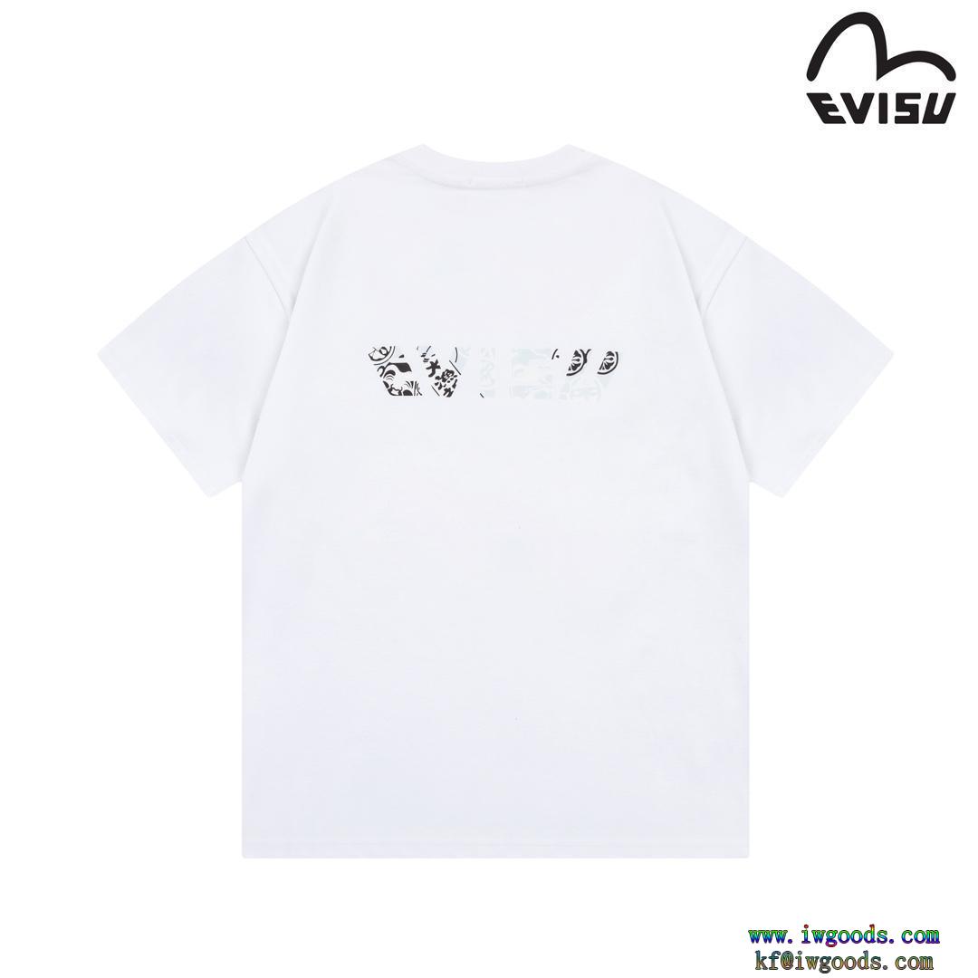 エヴィスEVISUコピー ブランド 通販 安心半袖Tシャツ【ユニセックス】最安値今っぽいトレンド