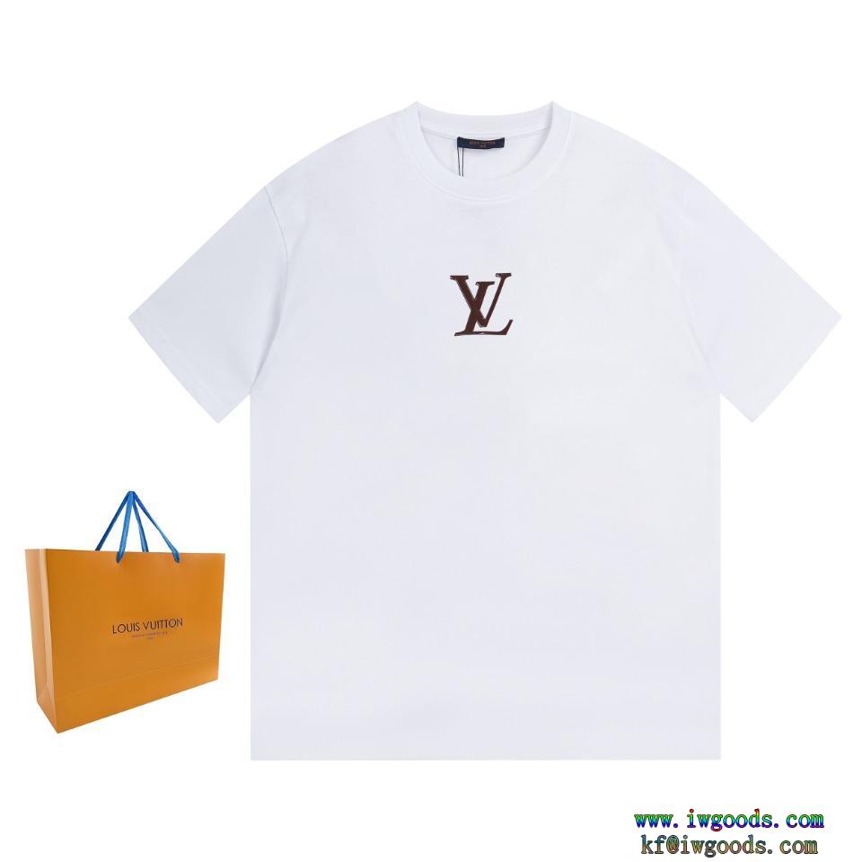ブランド コピー 販売 ルイヴィトンLOUIS VUITTON半袖Tシャツ【ユニセックス】早い者勝ち新作エレガントに着こなす