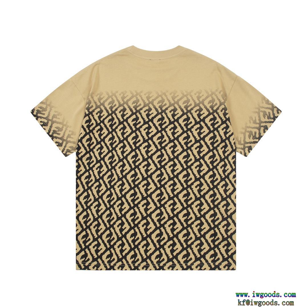 半袖Tシャツ【ユニセックス】大人っぽく仕上げ夏先に注目を集めるスーパー コピー  フェンディFENDI