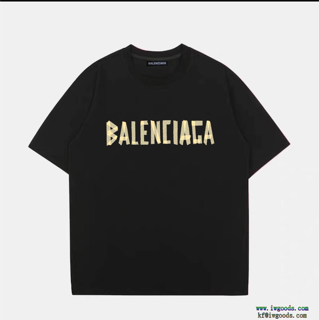 バレンシアガBALENCIAGA大人OK2024SS限定特大セール偽 ブランド半袖Tシャツ【ユニセックス】
