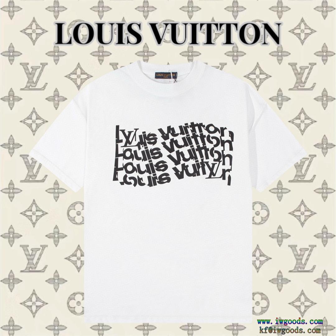 偽物 通販 2024夏に意外と人気な新作半袖Tシャツ【ユニセックス】ルイヴィトンLOUIS VUITTON