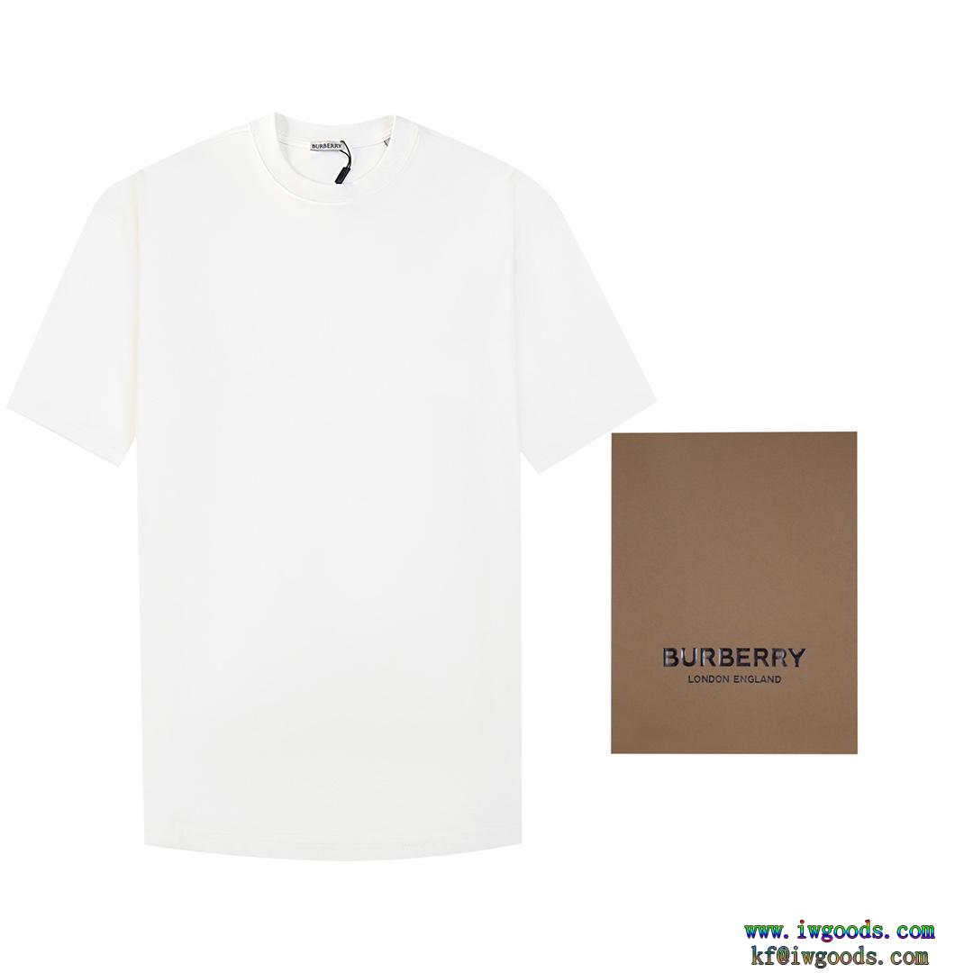 バーバリーBURBERRY普段使いに最適の大人スタイル大人っぽいデザイン半袖Tシャツ【ユニセックス】激安 ブランド 通販