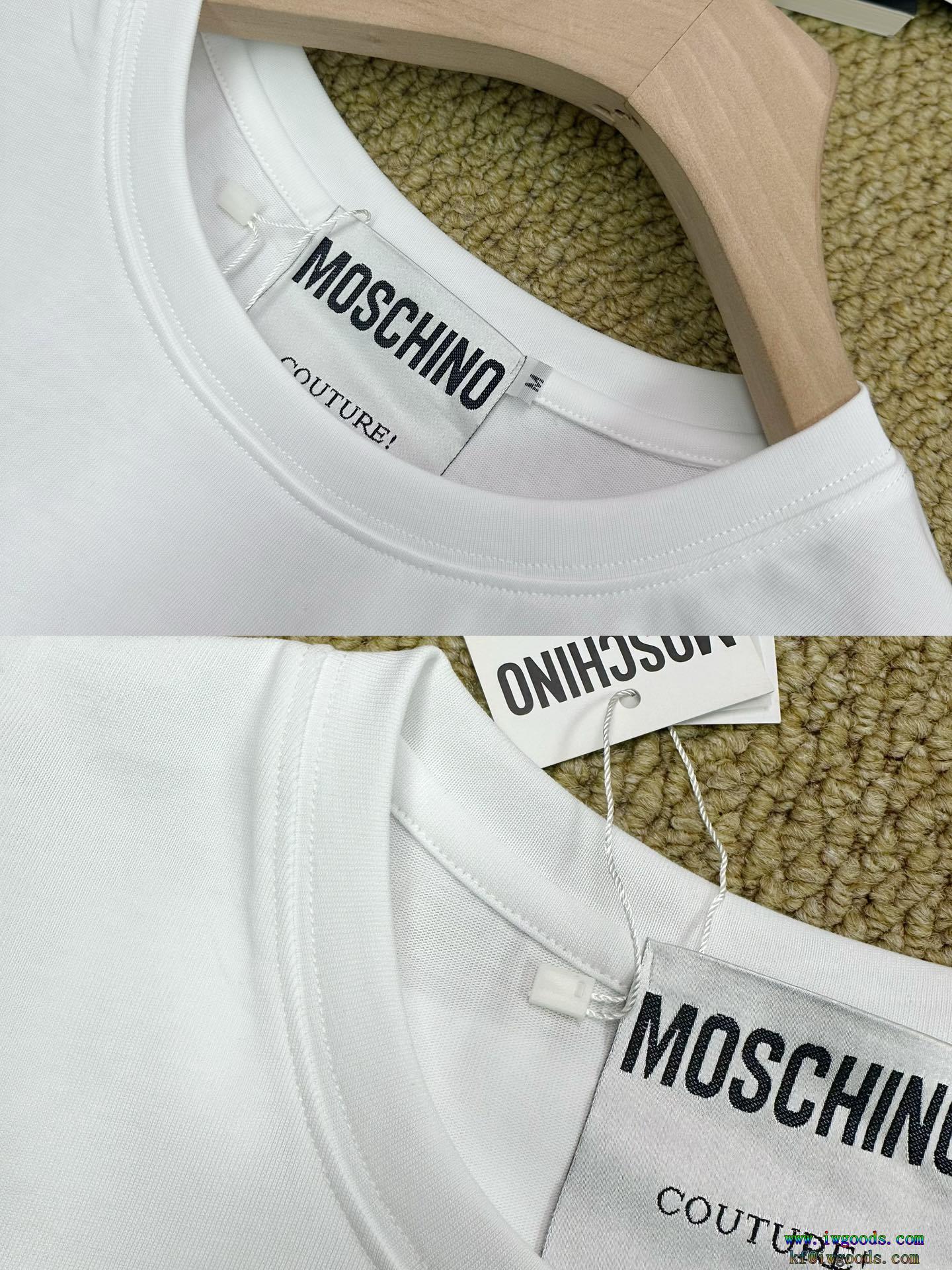 限定デザイン大人気完売前にお早めにMOSCHINO モスキーノ半袖Tシャツコピー 品 販売