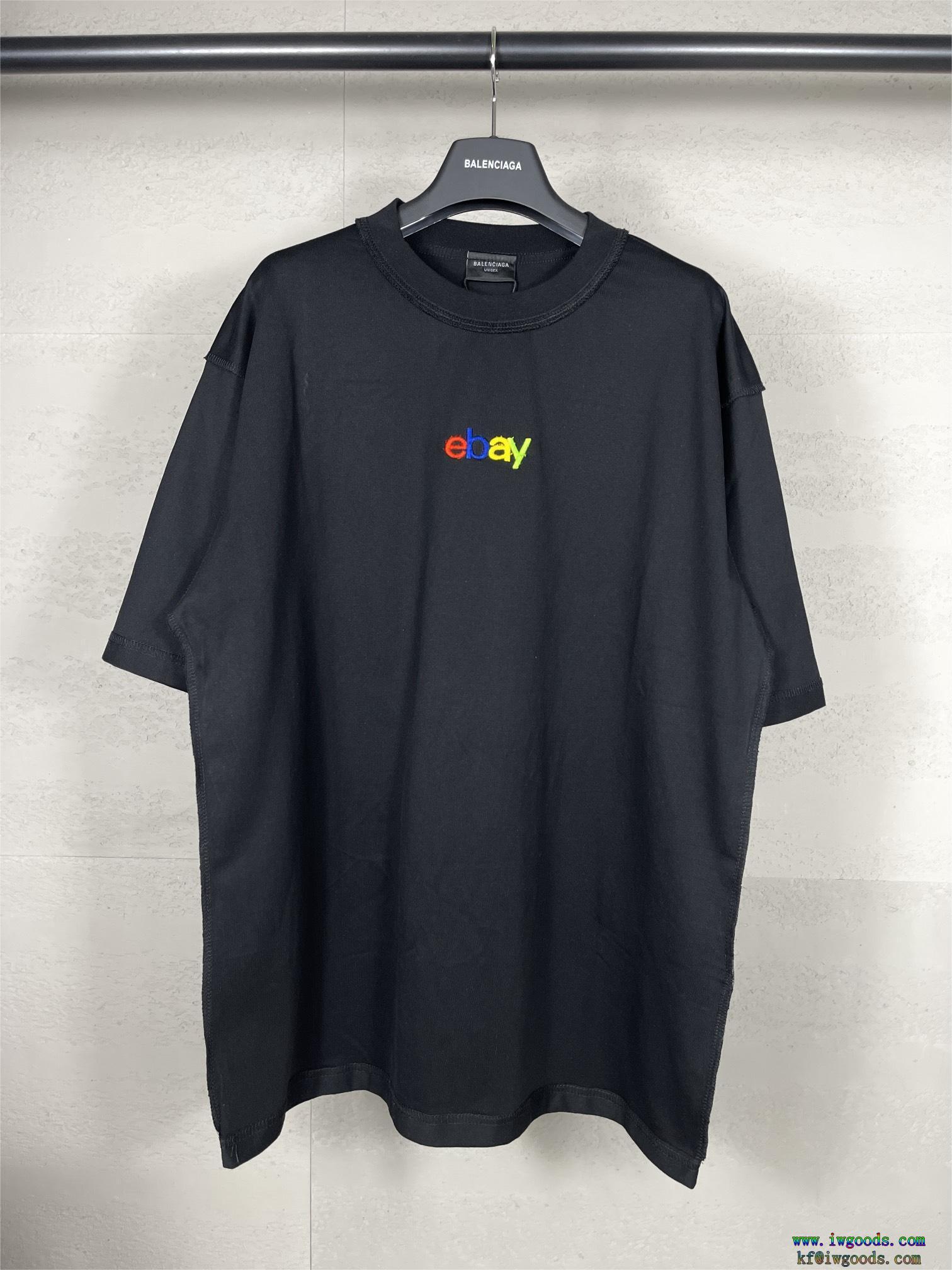 半袖Tシャツ【ユニセックス】BALENCIAGA x ebay在庫あり即発新作限定大人でエレブランド コピー