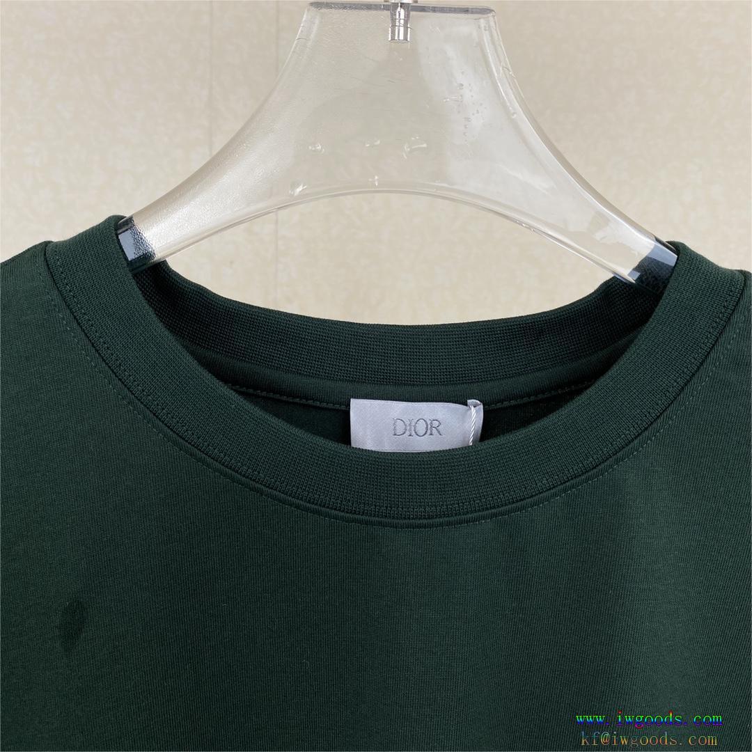 今夏のお気に入りスタイル大人気ブランド半袖Tシャツ【ユニセックス】偽 ブランド 購入ディオールDIOR