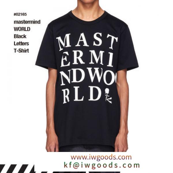 人気話題！スーパーコピー 代引 Mastermind WORLD Black Letters T-Shirt iwgoods.com:9l3mr4