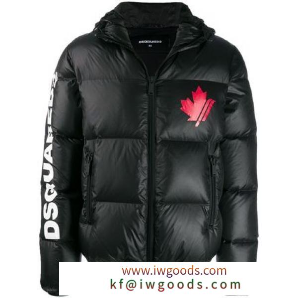 【関税負担】 DSQUARED2 偽物 ブランド 販売 Leaf print padded jacket iwgoods.com:27ubmk