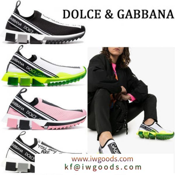 Dolce＆Gabbana ブランドコピー商品 ソレント ロゴプリント スリッポン スニーカー iwgoods.com:cfznzj