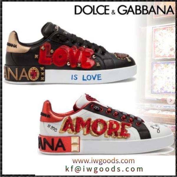 【新作】Dolce&Gabbana 偽ブランド スニーカー ポルトフィーノ カーフスキン iwgoods.com:bf2w2g