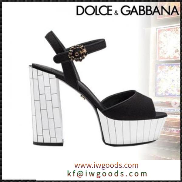 【直営店】Dolce&Gabbana ブランドコピー商品 サンダル ウール＆グログランクレープ iwgoods.com:dwj8rs