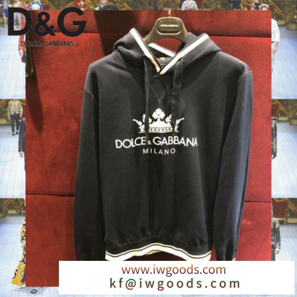 Dolce & Gabbana コピー商品 通販 ブランドロゴ フードジッパー パーカー iwgoods.com:x2sgyt