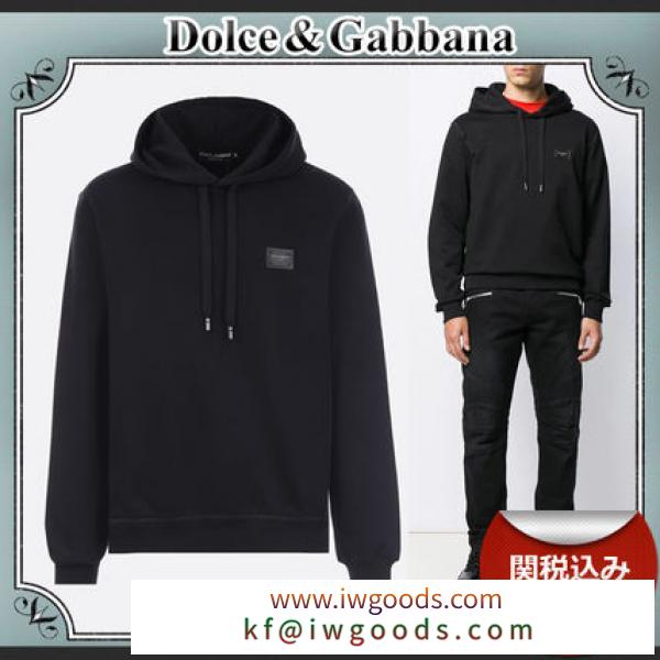 20AW/送関込≪Dolce & Gabbana ブランド コピー≫ ロゴ パッチ パーカー iwgoods.com:i09uz1