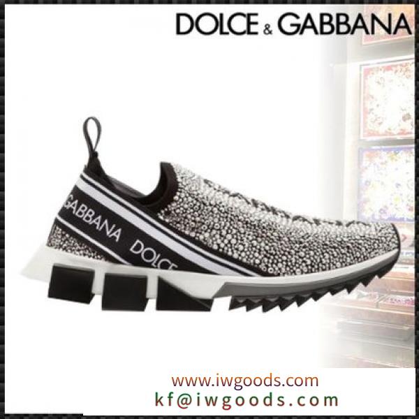 【直営店】DOLCE&Gabbana ブランド コピー SORRENTO スニーカー ラインストーン iwgoods.com:2msuah