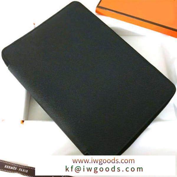 HERMES 激安スーパーコピー 超入手困難 希少な黒 グローブトロッターZip iPad miniも iwgoods.com:czb79d
