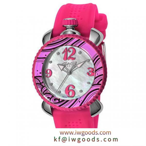 ガガ ミラノ LADY SPORTS 腕時計 ラバーベルト 7020.06 PINK iwgoods.com:48a427