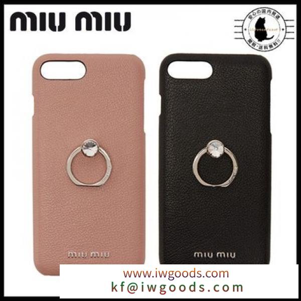 関・送込★Miu Miu クリスタルリング iPhone 7/8 Plusケース 2色 iwgoods.com:ry1l43