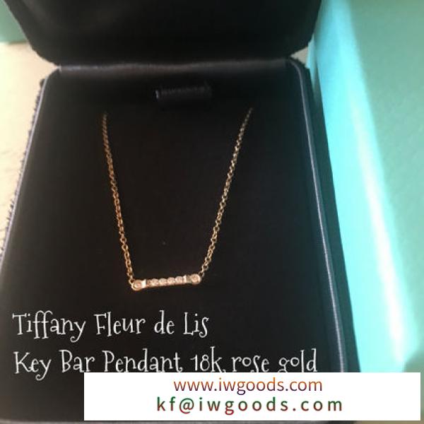 【偽ブランド Tiffany】 FLEUR DE LIS Key Stem Pendant in 18k Rose Gold iwgoods.com:tpk4uo
