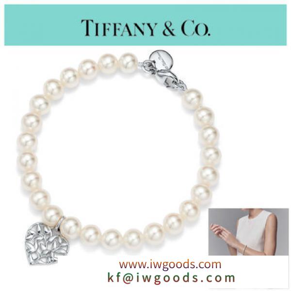【ブランドコピー商品 Tiffany &amp; Co】Paloma&#x27;s  Olive Leaf Pearl Heart Bracelet iwgoods.com:3w3hu0