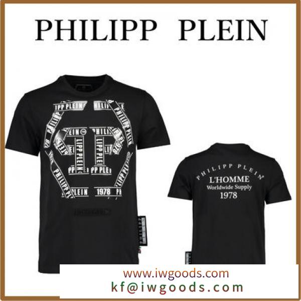 ★大人気★フィリッププレイン スーパーコピー 代引  テープロゴ Tシャツ iwgoods.com:cb3utl