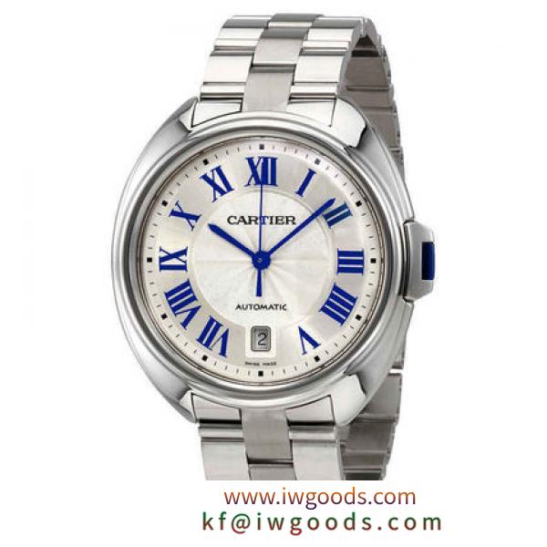 破格値 CARTIER ブランドコピー通販(カルティエ コピー商品 通販) Cle Automatic Silver Men's Watch iwgoods.com:2xm7i5