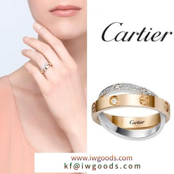 送料込‐CARTIER スーパーコピー 代引★LOVE RING：ダイヤモンド 18K カルティエ ブランド コピー iwgoods.com:chc23x