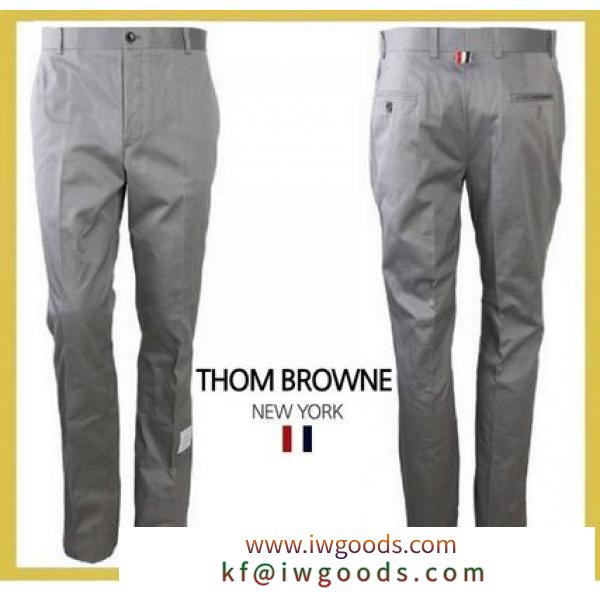 THOM BROWNE 偽物 ブランド 販売★cotton pants gray【謝恩品進呈EMS関税無】 iwgoods.com:pidhf9